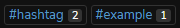 Two little add-ons for Hashtags Hashta10