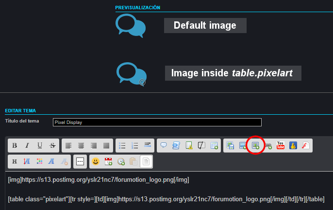 Pixelart Display - Image zoom with mouse on ScEditor Pixela12