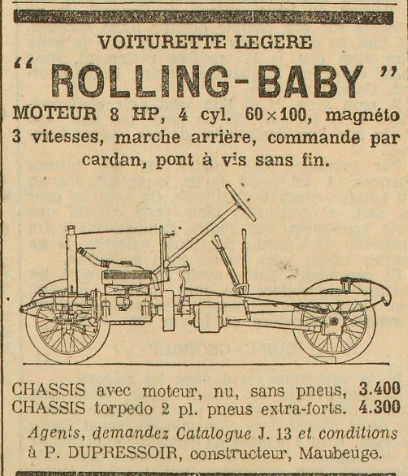 ROLLING-BABY voiturette Rollin13