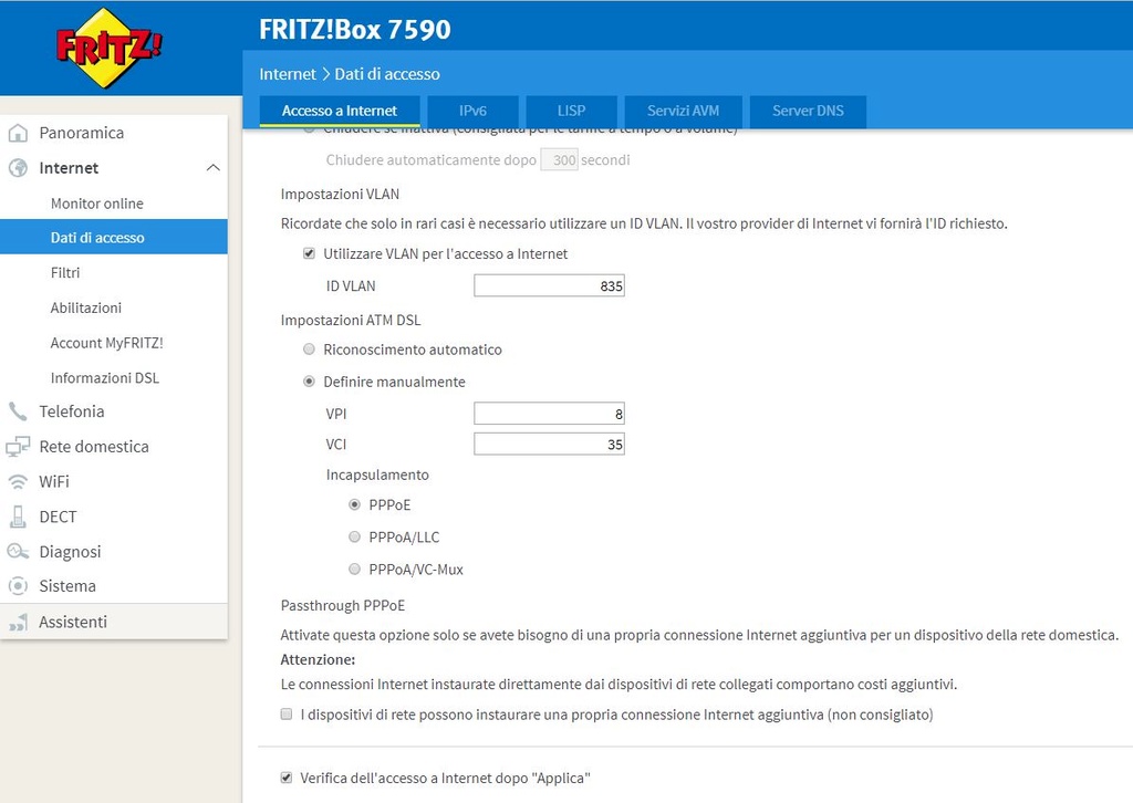 fritzbox 7490 + fastweb adsl2+ Config11