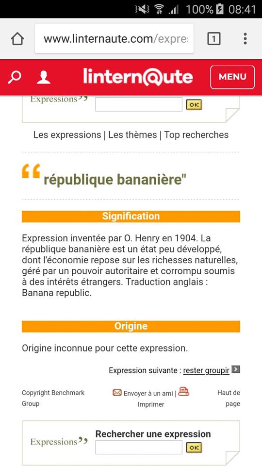 République bananière 1037