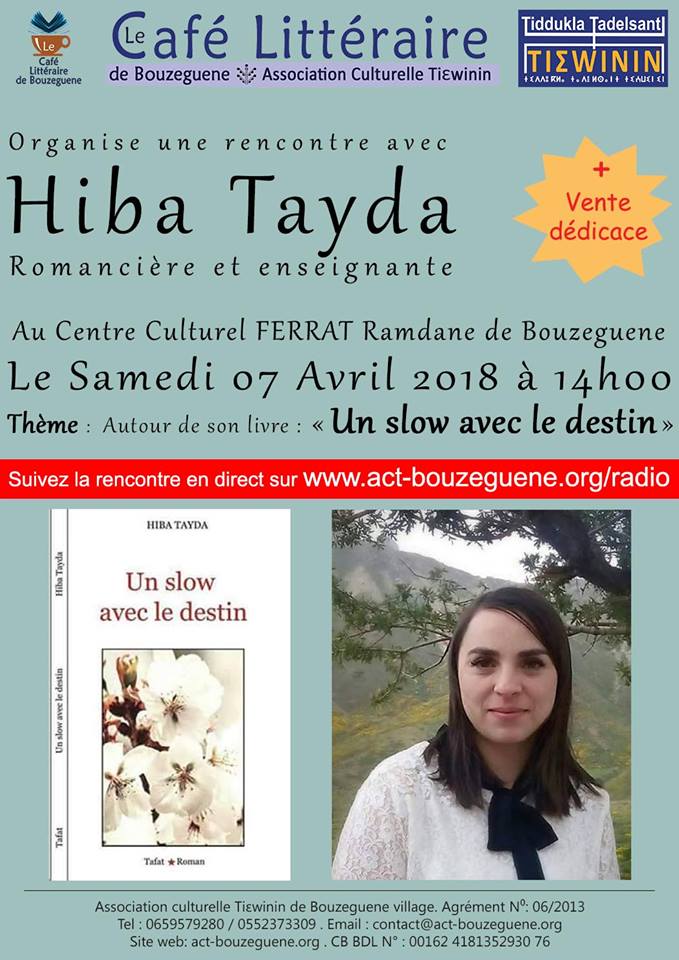 Hiba Tayda  à Bouzeguene le samedi 07 avril 2018 11307