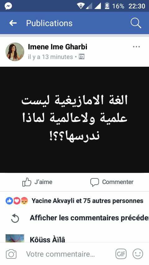 le régime algérien ne fait que convaincre de plus en plus de Kabyles à penser et/ou à revendiquer une solution, légitime, à deux Etats, comme la solution prônée par la communauté internationale, y compris par Alger, pour la Palestine.     428