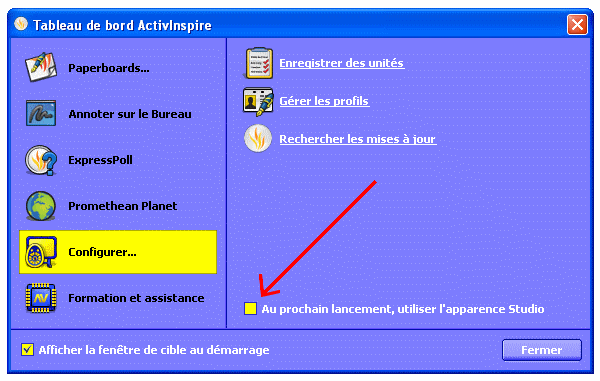 02 Apparence ActivePrimary ou ActiveStudio ? 00313