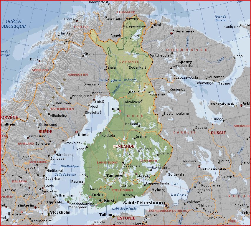 CARTE GEOGRAPHIQUE Finlan10