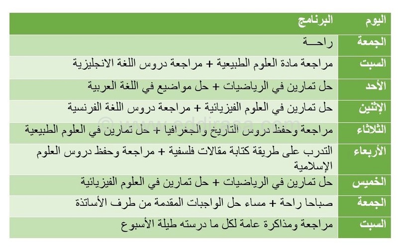 كيفية استغلال العطلة الشتوية في التحضير للبكالوريا 110