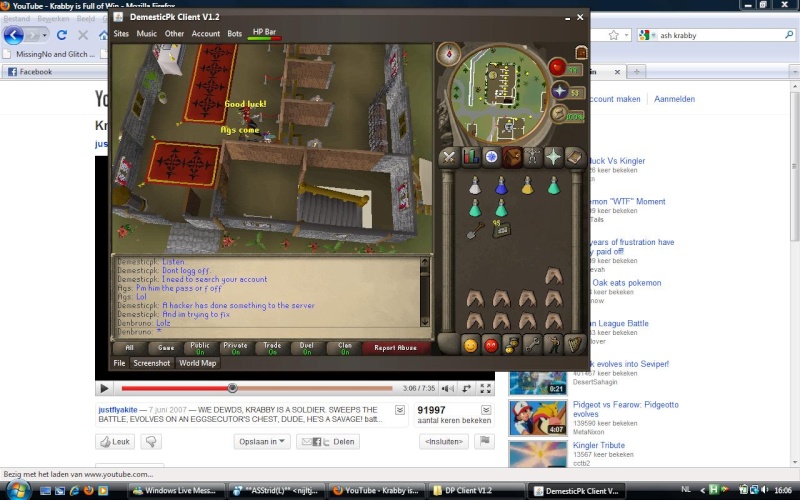 ags and demesticpk, staff impersonating, attemp to hack Losers10