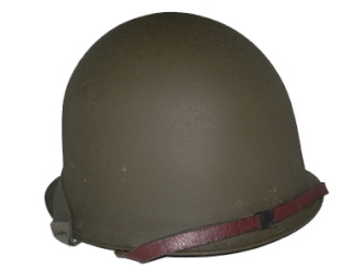 Tenue Armée de Terre Française 1959, guerre d'Algérie. Casque14