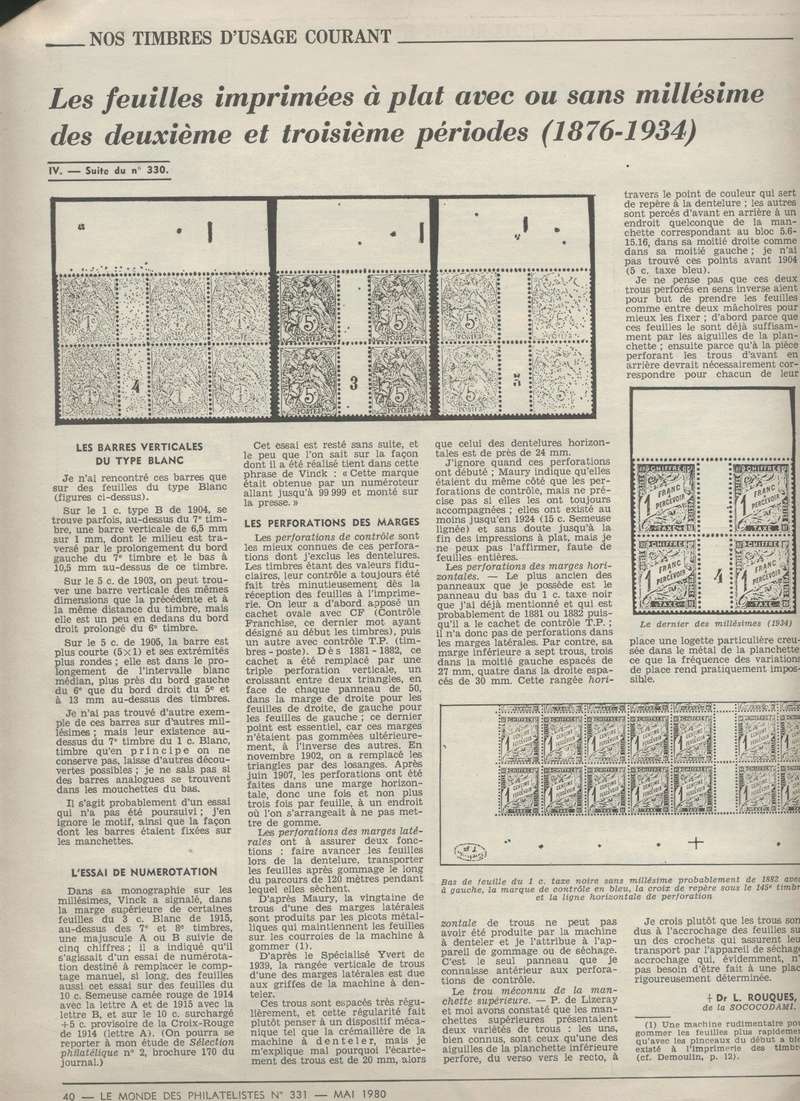 Perforation de contrôle de 1900 à 1902 710