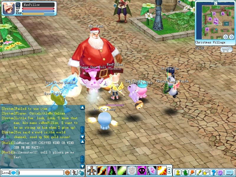 Pillow in Xmas Village and Cata!!! :D Cap00017