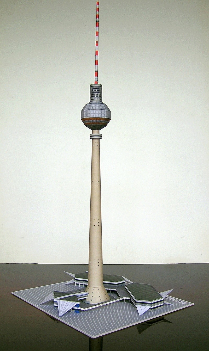 Berliner Fernsehturm 1:800 Faltplatte 1211