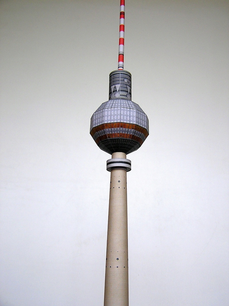Berliner Fernsehturm 1:800 Faltplatte 1510