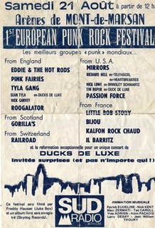Premier festival européen punk Mont de Marsan France Afffic10