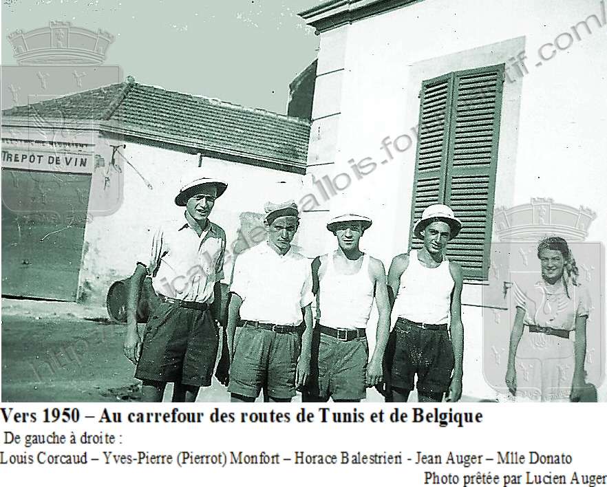 Vers 1950 – Au carrefour des routes de Tunis et de Belgique  1950_c10