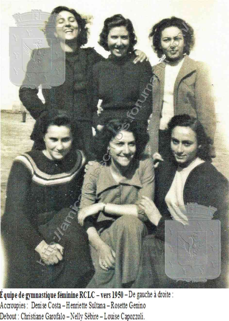 Equipe de Gymnastique féminine vers 1950 Equipe12