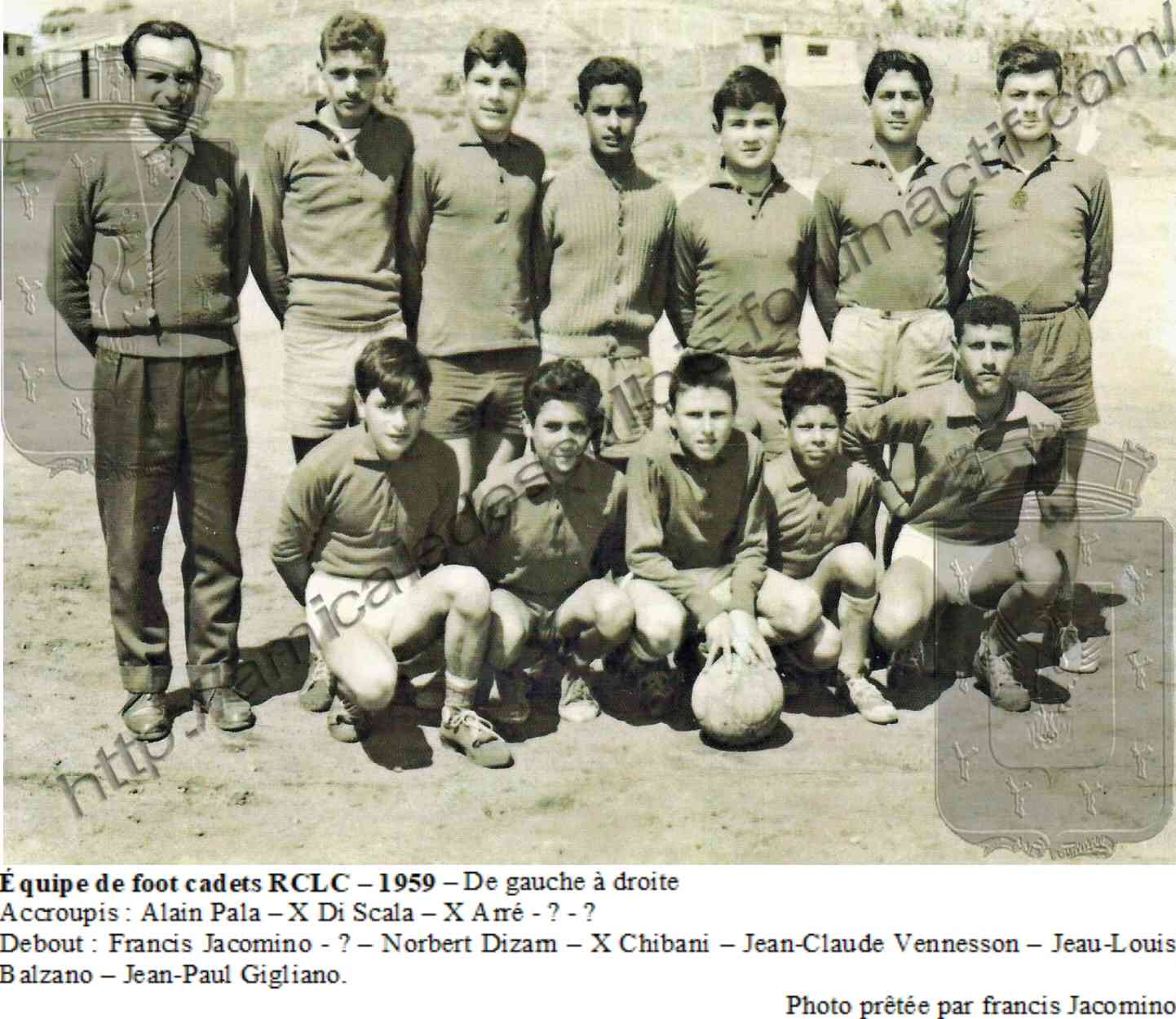 Equipe de Foot - Cadets - 1959 Equipe16
