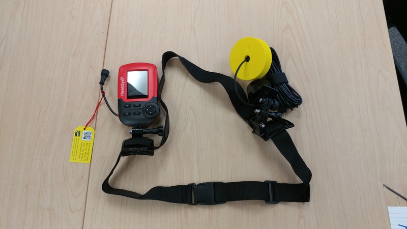 FishTrax 1C Fsihfinder and float tube mount system from Hawkeye