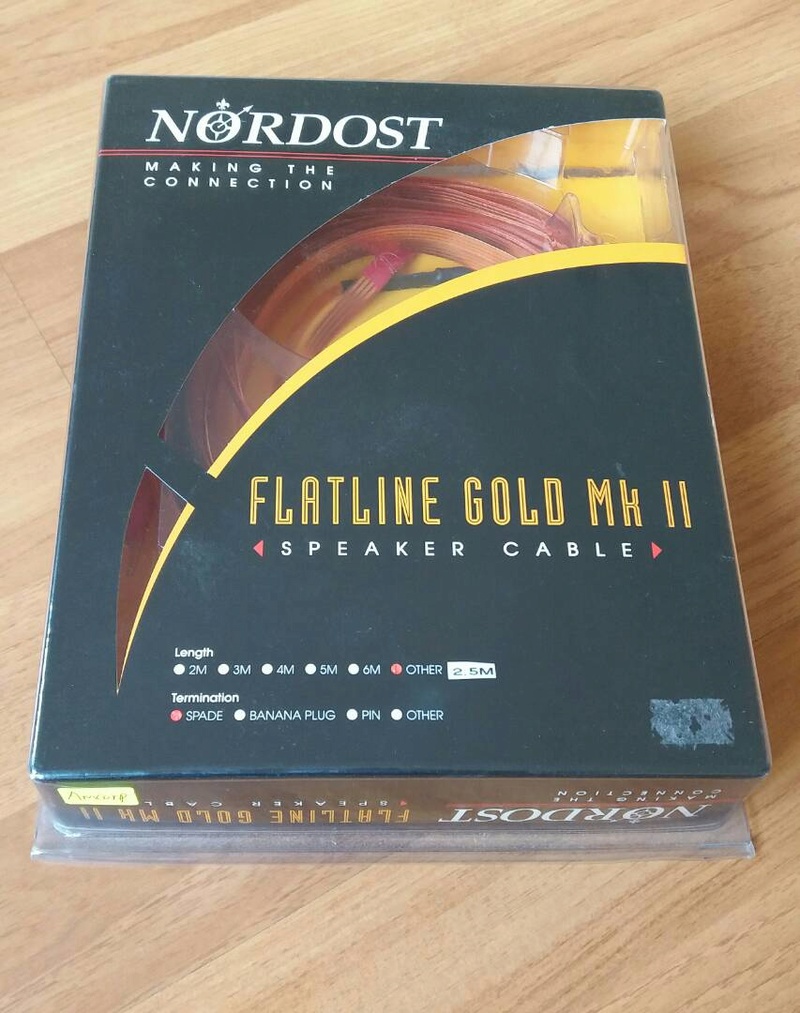 Nordost Flatline Gold Mk.II Speaker Cables 2.5m Nordos10