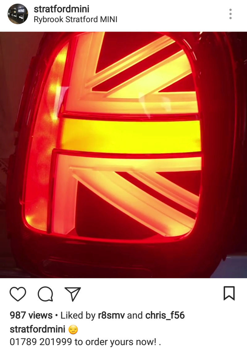 Who's getting the new Union Jack LED lights? 20180310