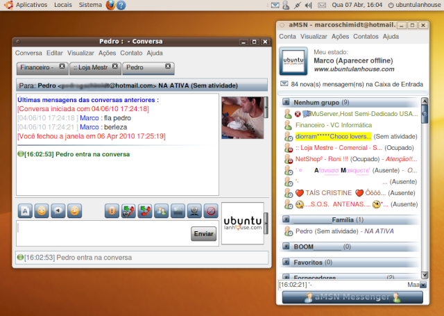 Mensagens Instataneas Amsn (MSN Linux Ubuntu) Captur12
