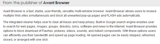 Avant Browser Screen43
