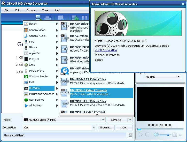 Xilisoft HD Video Converter v5.1.2 4tosc010