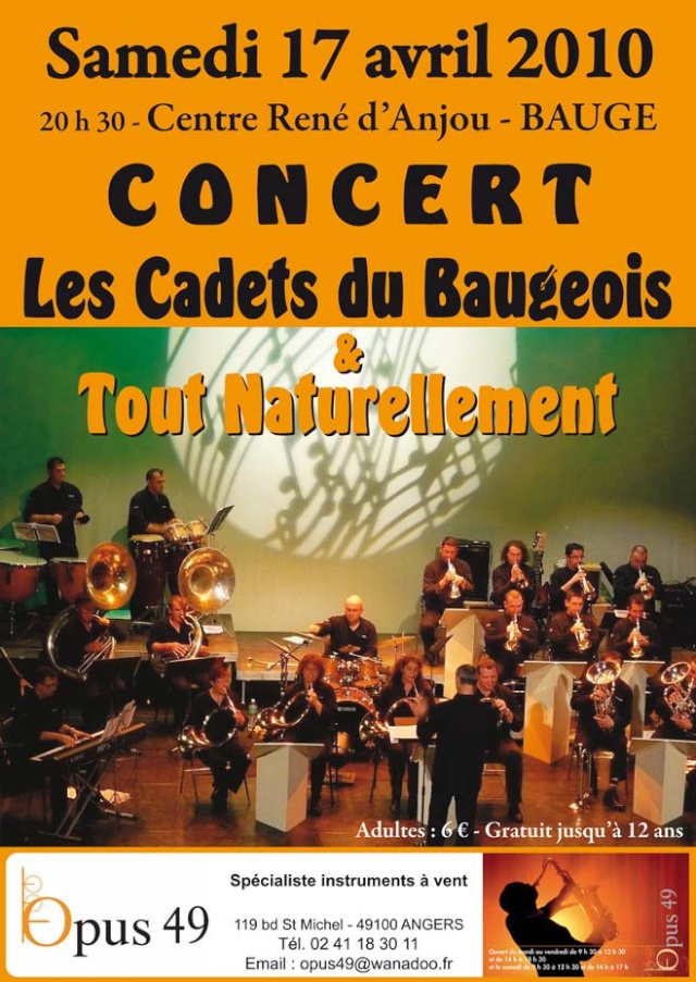 Concert à Baugé Brass band naturel "Tout Naturellement" Flyer_14