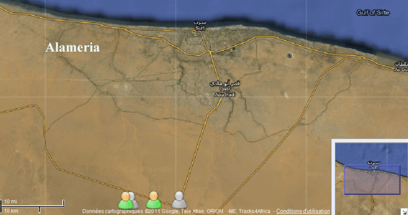 طائرات مدنية وحربية وخاصة تستعد للإقلاع من مطار قصر أبو هادي جنوب سرت Animat90