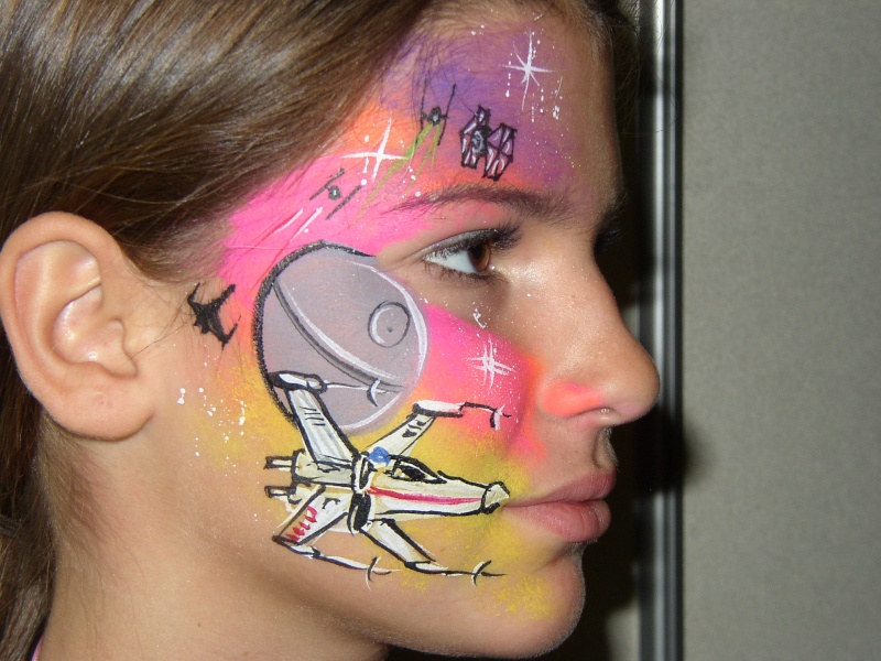 face paint ideas with Star Wars Theme Pb130010