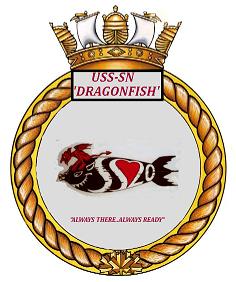 USS Dragonfish ship's crest Dragon11