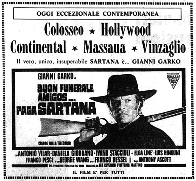 Bonnes funérailles, amis, Sartana paiera  - Buon funerale, amigos!... paga Sartana - 1970 - Giuliano Carnimeo Buon-f10