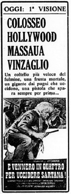 Quatre pour Sartana - E Vennero in Quatro per uccidere Sartana - Demofilio Fidani - 1969 Quattr10