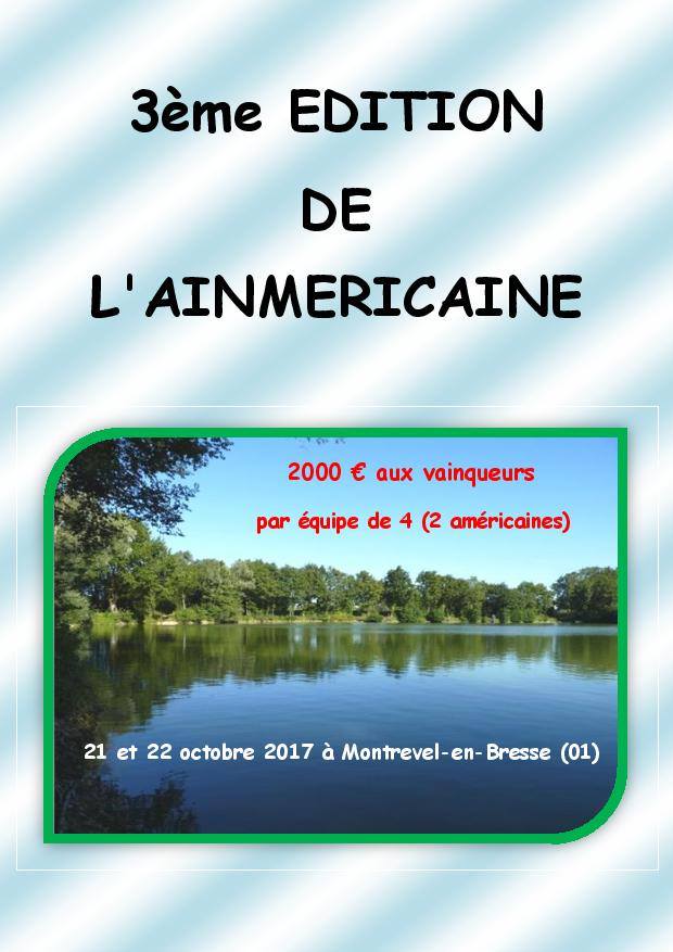 3em édition de l'ainméricaine 21 et 22 octobre Montrevel en bresse (01) 16998210