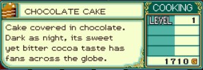 Rune Factory 2 : Le Coffre à 100% : Cuisine Chocol11