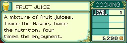 Rune Factory 2 : Le Coffre à 100% : Cuisine Fruit_10
