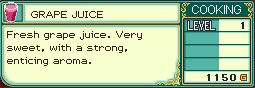 Rune Factory 2 : Le Coffre à 100% : Cuisine Grape_11