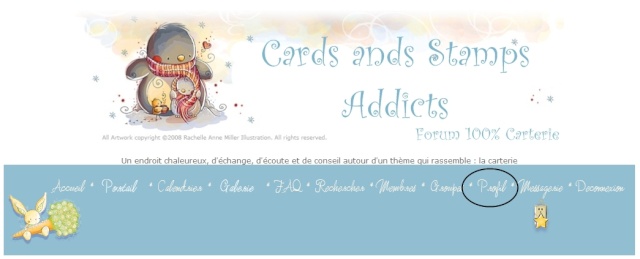 Forum Cards and stamps addicts - Portail Profil10