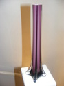 Amethyst encased vase with white lining,  Glass_13