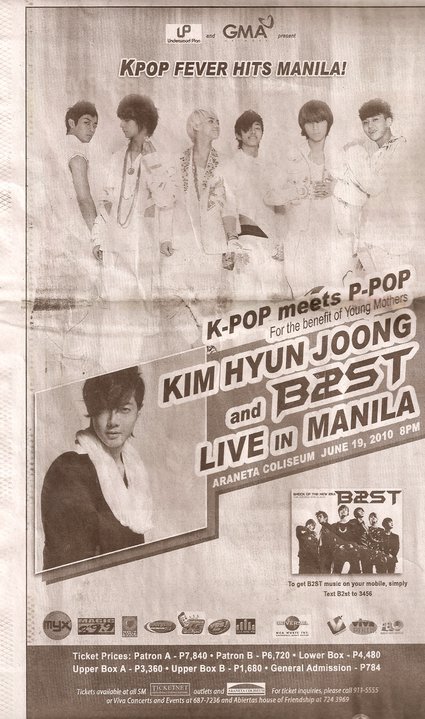 Kim Hyun Joong asistirá a un concierto en Manila, Filipinas 2iih6c10