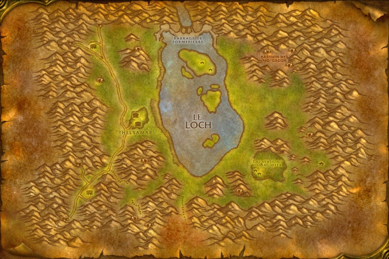 Carte des Royaumes de l'Est: Loch Modan Lochmo10