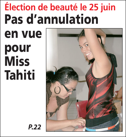 Article dans La Dépêche de Tahiti du 18 mars 2010 - Déjà 5 candidates pour MissTahiti 2010 18_mar15