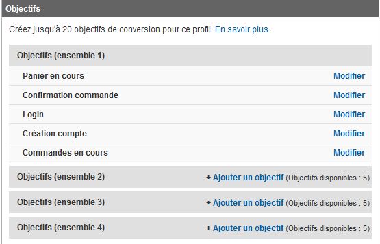 Objectifs de Conversion - Google Analytics 110