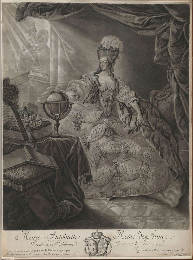 Marie-Antoinette en grand habit de cour (1775), par et d'après Jean-Baptiste-André Gautier Dagoty 42372410