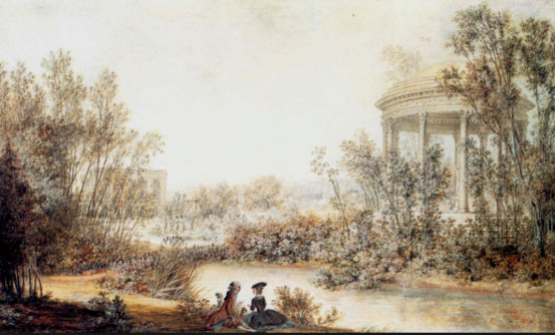 Le château de Trianon par le chevalier de Lespinasse (1785) Captu230