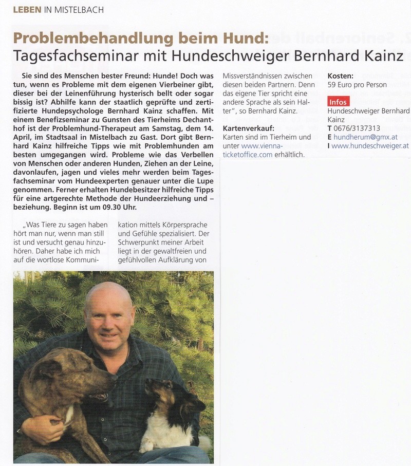 Mistelbacher Bezirksblatt vom 4.November 2015 Gemein10