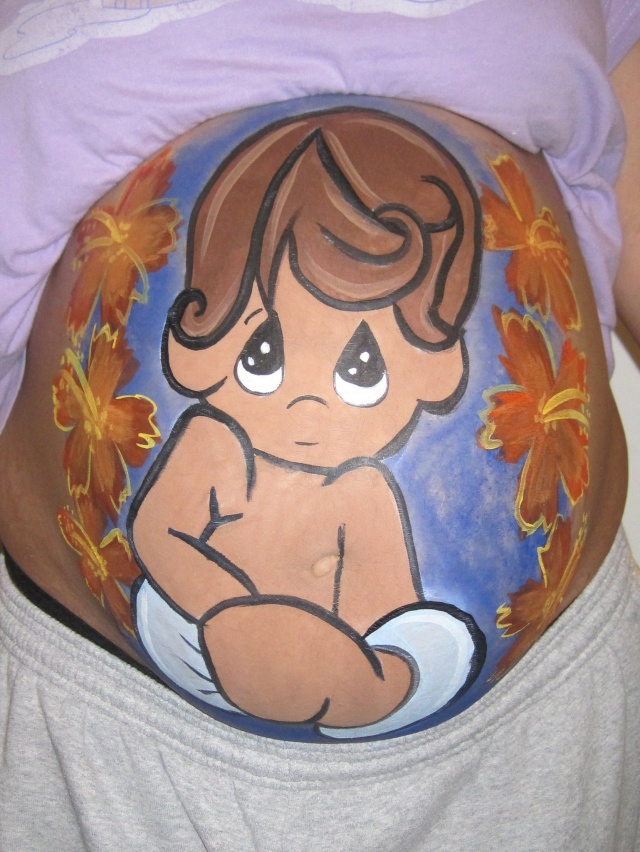 My first belly painting! 20220110