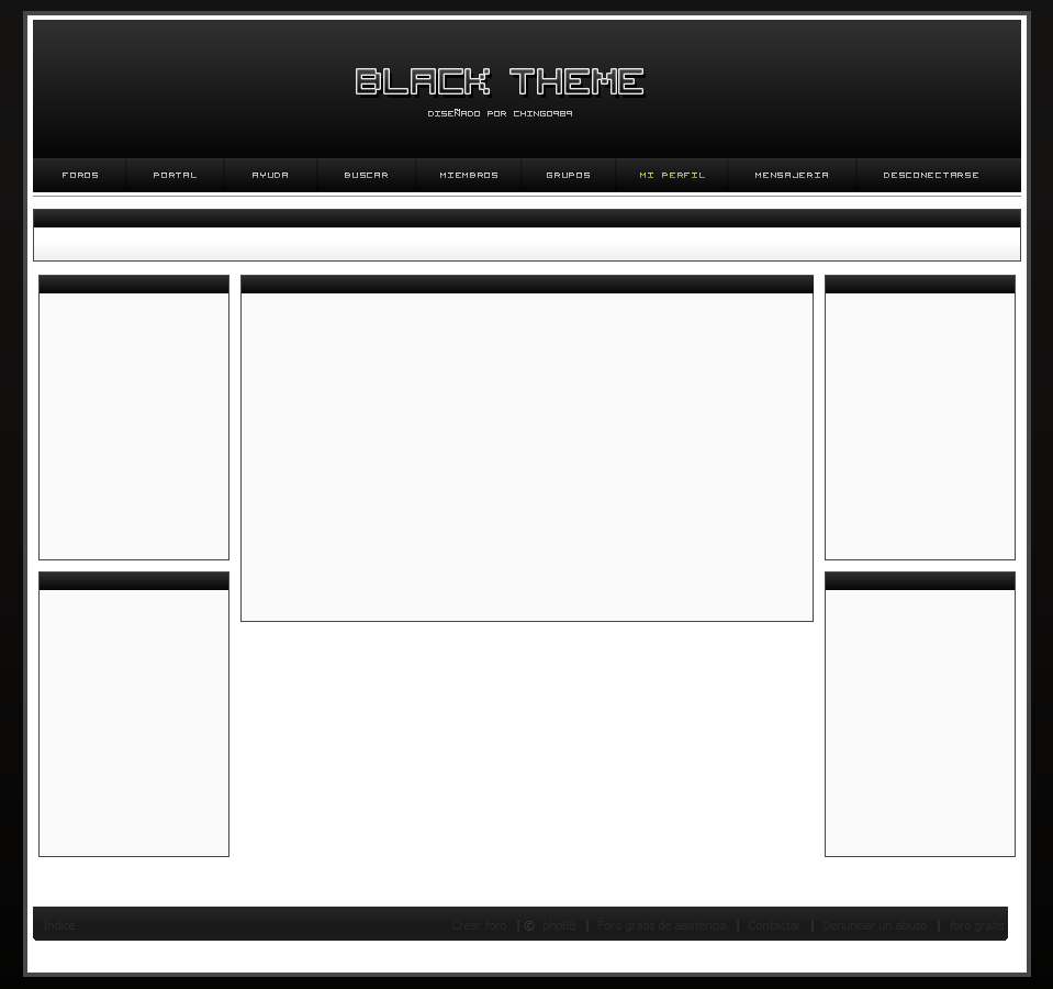 [Promocionatupagina] Black Theme Phpbb3 Portal17
