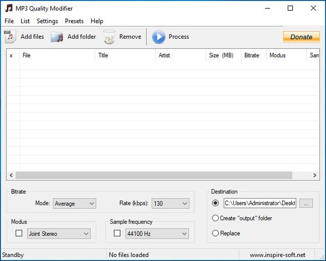 MP3 Quality Modifier - Phần mềm giảm dung lượng file âm thanh Mp3_qu10