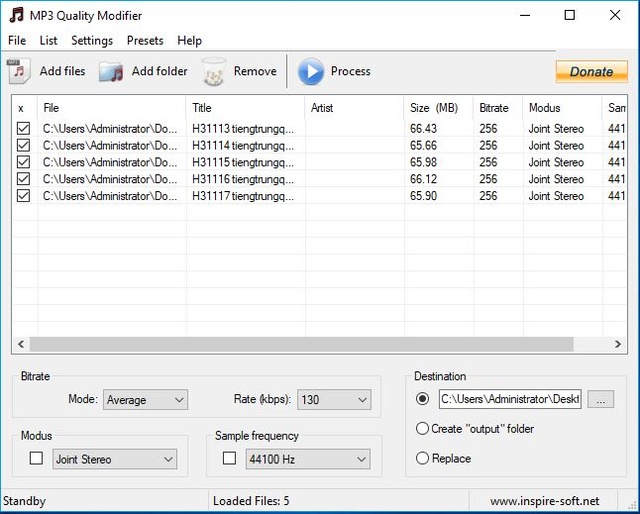 MP3 Quality Modifier - Phần mềm giảm dung lượng file âm thanh Mp3_qu12