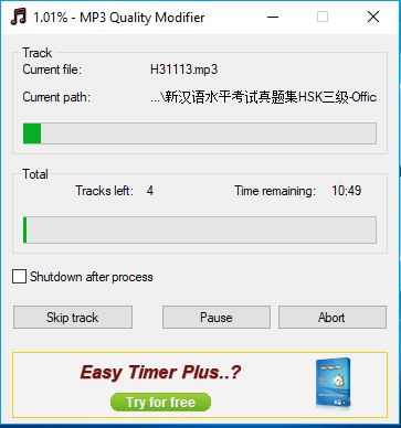 MP3 Quality Modifier - Phần mềm giảm dung lượng file âm thanh Mp3_qu13